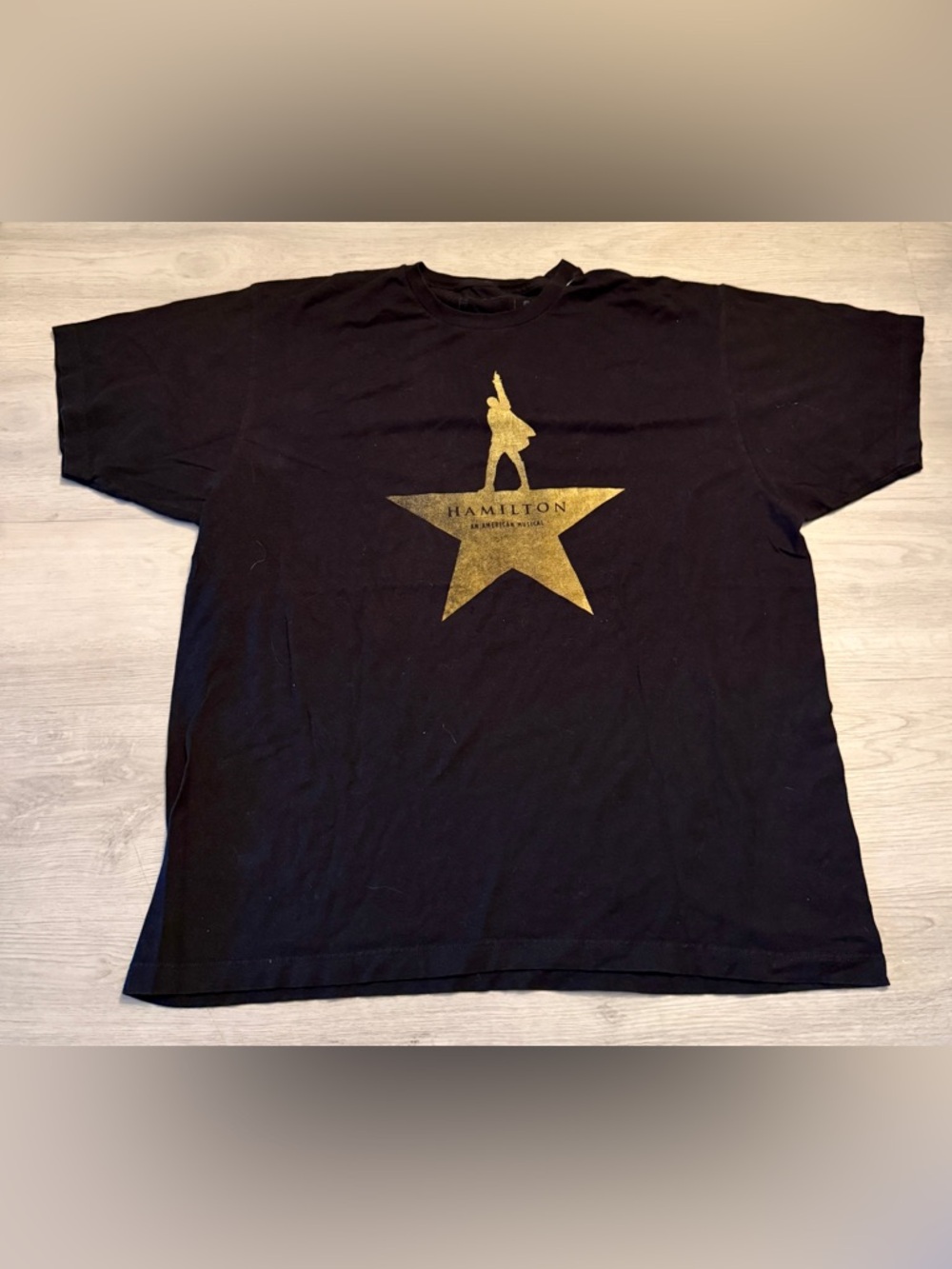 Hamilton Creative Goods Official An American Musical Graphic T-Shirt Black XL